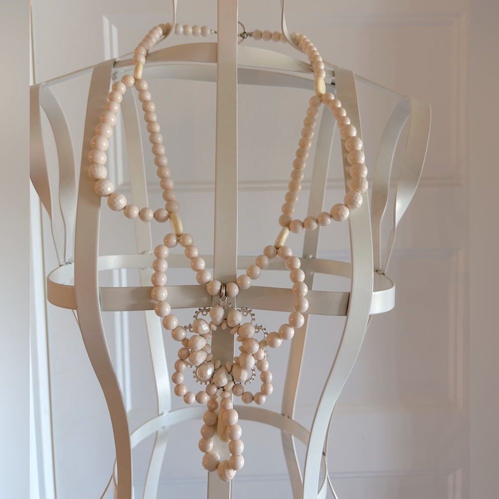 Vintage beaded costume jewelry necklace
